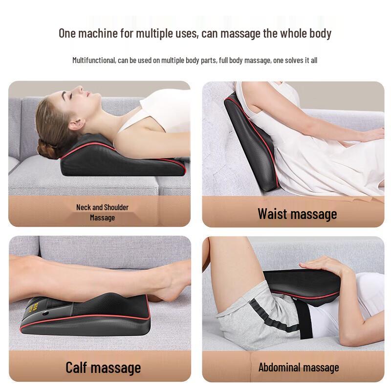 AUX Heated Neck and Shoulder Back Massager Cushion
