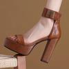 Fashion Women High Heels Sandals Elegant Platform Shoes Sexy Fashion Pumps Summer Heeled Shoes Woman 2025 Trend Brand Dress Lady Zapatos