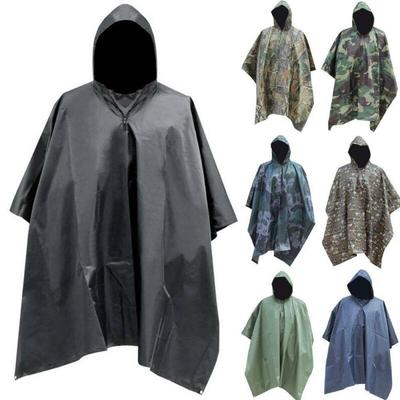 Waterproof Raincoat,Tent Grou Elifeacc Multifunctional Rain Cape Hooded Poncho
