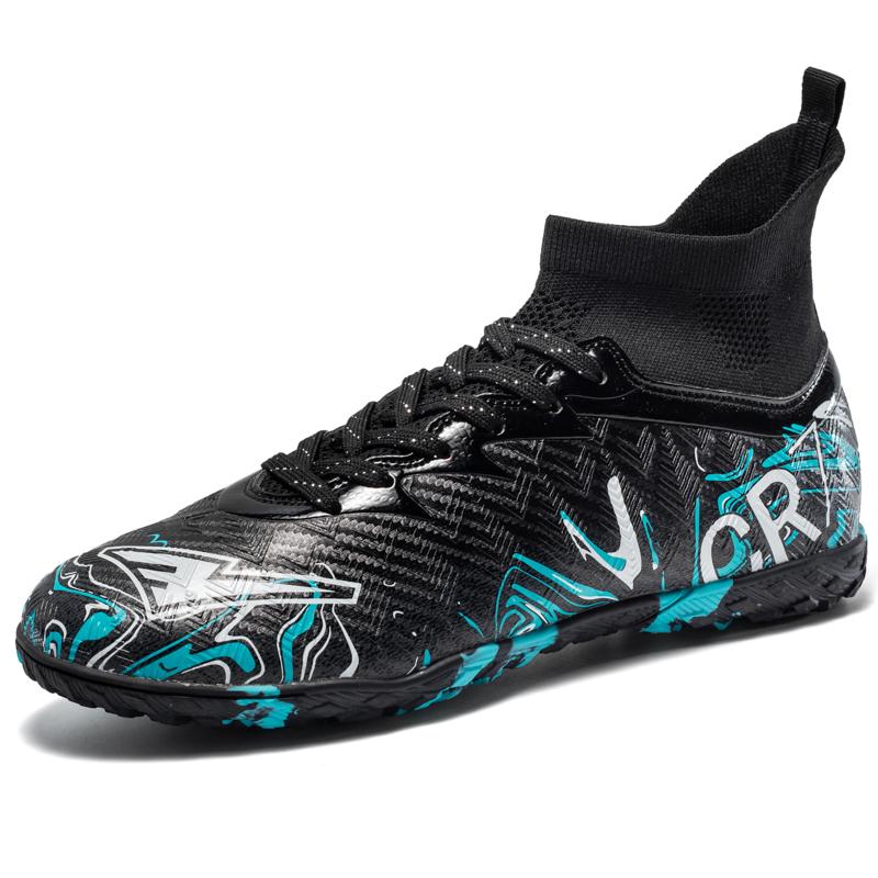 Men'S Soccer Field Boots Tf/Fg Teenager Football Boots Non-Slip Grass Training Sneakers High Quality Soccer Cleats Footwear