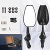 Napoleon Aluminum Alloy Side Mirror HD Motorcycle Side Mirror Clean Lens  Motorcycle Accessories