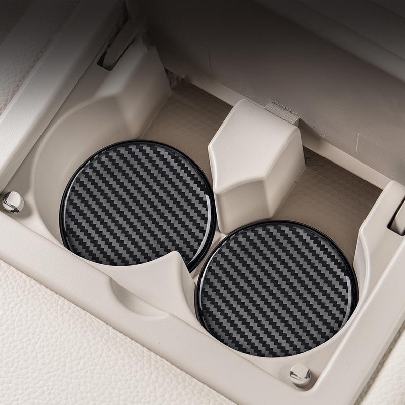 Car Cup Holder Insert Coasters 2 Pcs Anti Slip Design for Vehicle Interior Enhancements