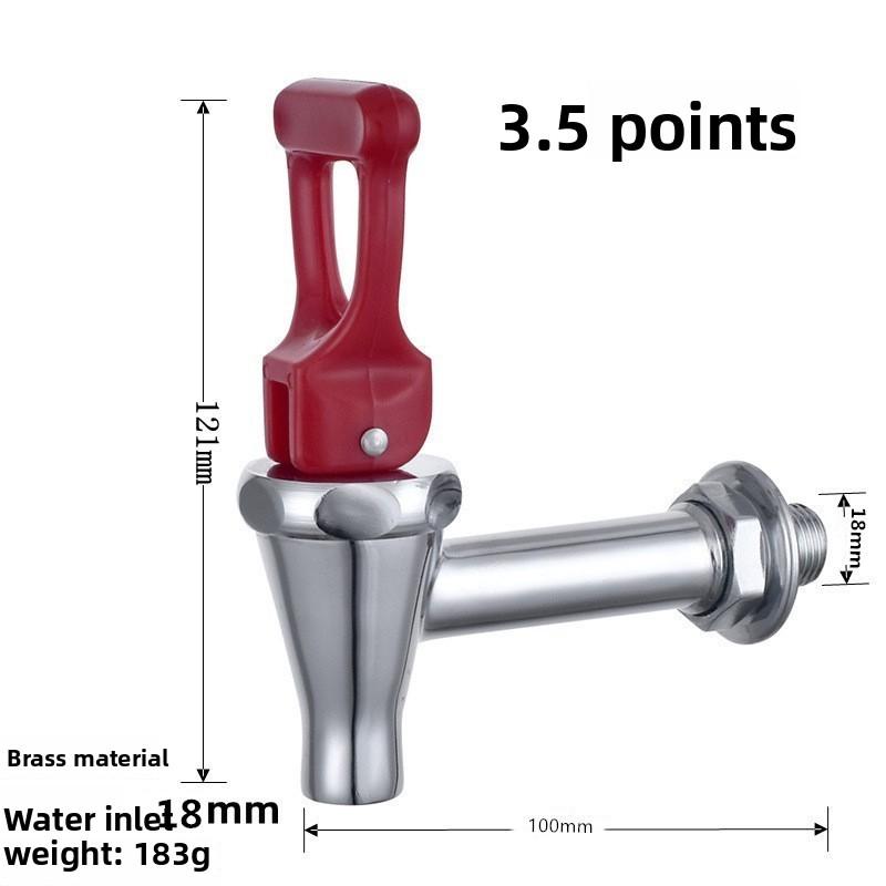 3/4 Points Electric Water Heater Faucet Copper Temperature Resistant Soybean Milk Tea Insulation Bucket Faucets Accessories