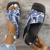 Fashion Hot Sale Women Leopard Sandals Summer Mixed Colors Outdoor Shoes for Women Casual Beach Large Size Wedge Sandals Pumps De Mujer