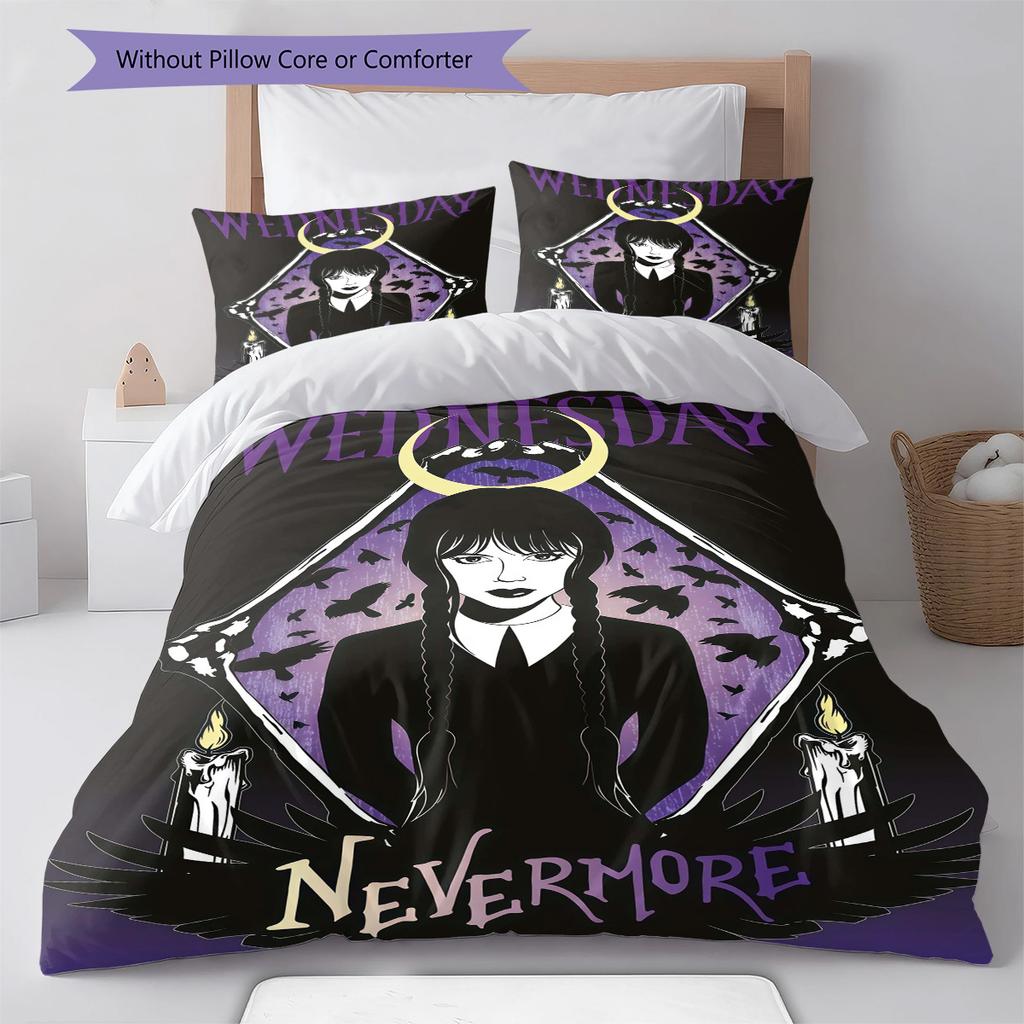 Comedy Pattern Bedding Quilt Set Quilt Cover Pillowcase Home Decoration Birthday Gift (1 * duvet cover + 2 * pillowcase, without core)