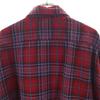 70s Vintage Wool Blend Check Pattern Long sleeve Wool shirt XL Red Men's Used