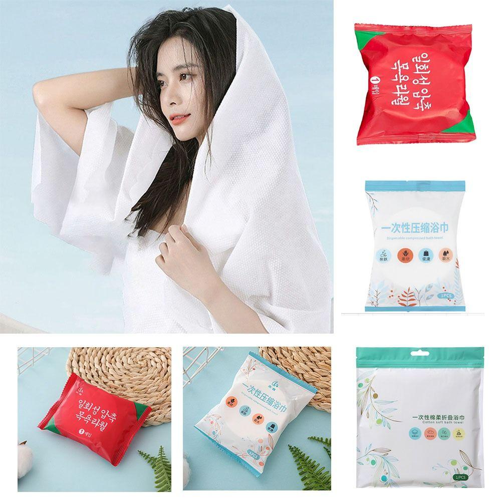 70x140cm Non-woven Disposable Compressed Bath Towel Thickened Enlarged Quick-Drying Towel  Hotel