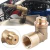 Car 90 Degree Sensor Adapter Threaded Brass Elbow Adapter Accessory Applications Exhaust Automotive E1R4