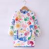 Waterproof Kids Drawing Apron Oil‑proof Art Smock for Painting Apron for Baby Boys Girls Kindergarten Reverse Dressing