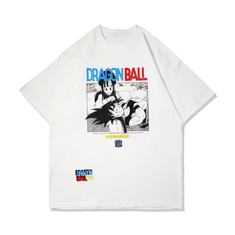 Dragon Ball Wukong Kiki Animation Short Sleeve T-Shirt Cotton Casual Ins Top Men's and Women's Same