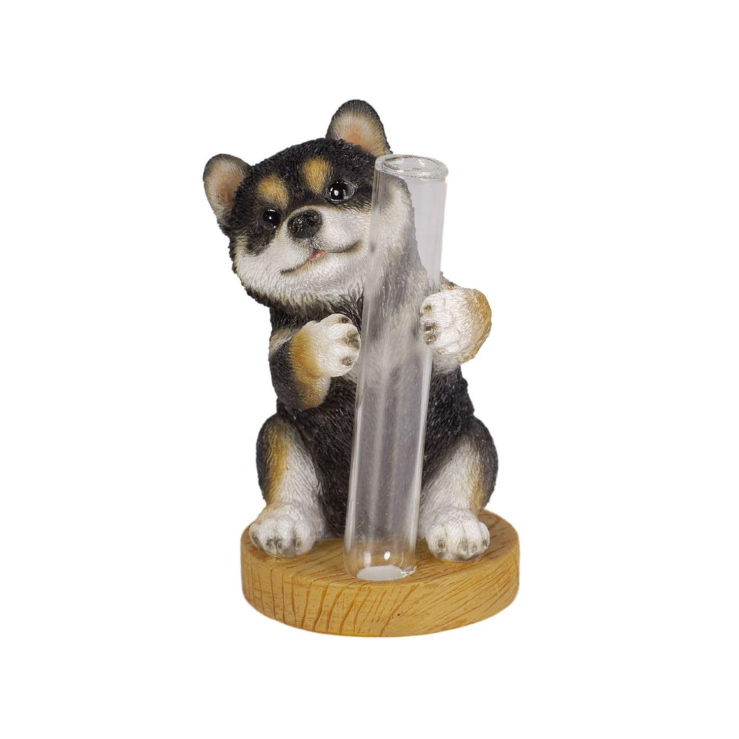 

Убия Черный Сиба-ину x x Садовая ваза, 5,5 5,5 8,5 см, Фигурка, Животное, Декор, Собака, H22167-2A