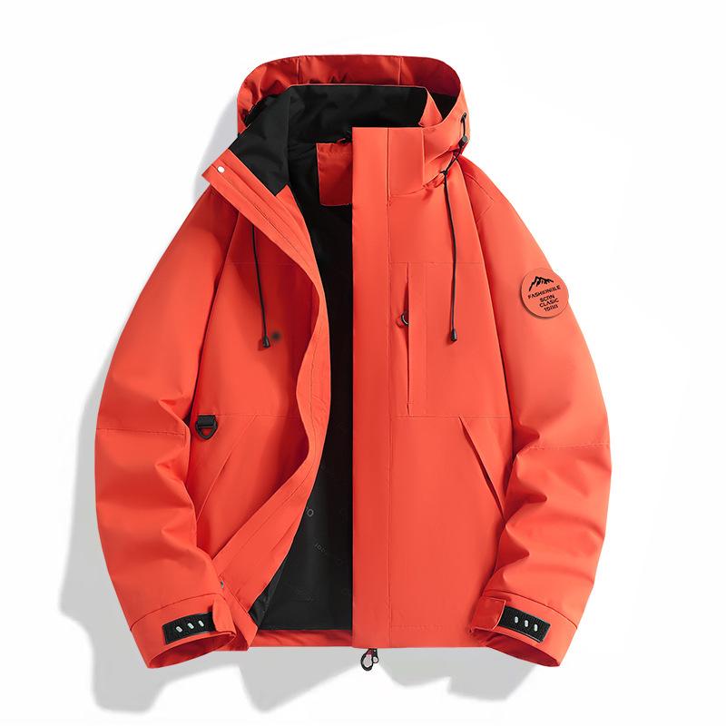 Men's Women's Enhanced Waterproof Jackets Outdoor Sports Heat-Sealed Seams Windbreaker Unisex Hiking Climbing Rain Coat