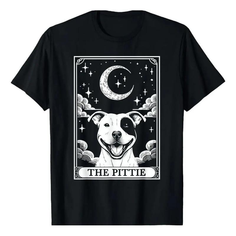 Carta De Tarot Vintage Con Luna Creciente, Pitbull, Pitbull, S разноцветный