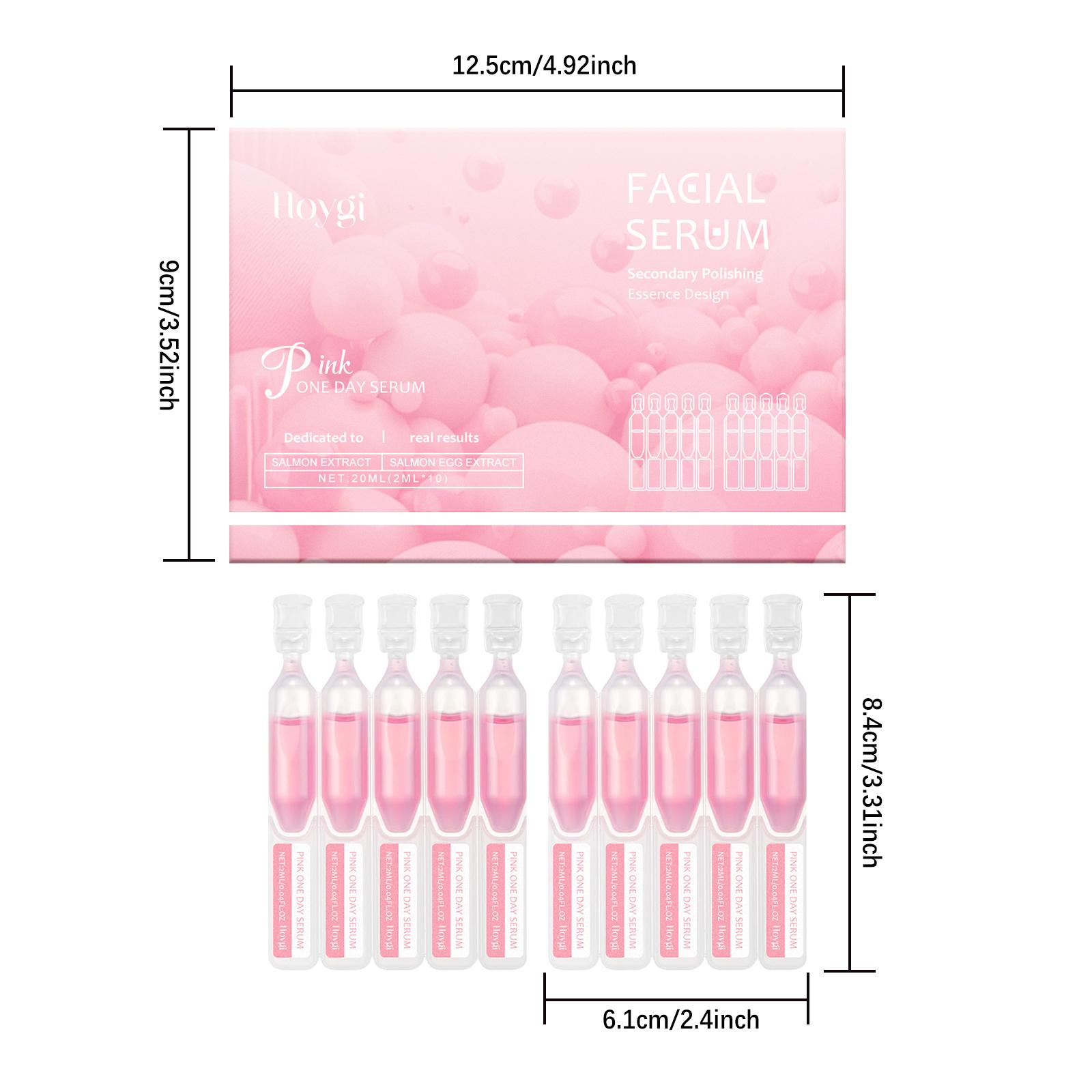 

Firming Hydrating Ampoule Firming Smoothing Facial Skin Oil Control & Pore Refining Skin Rejuvenation Essence for All Skin Types 20mlx10pcs