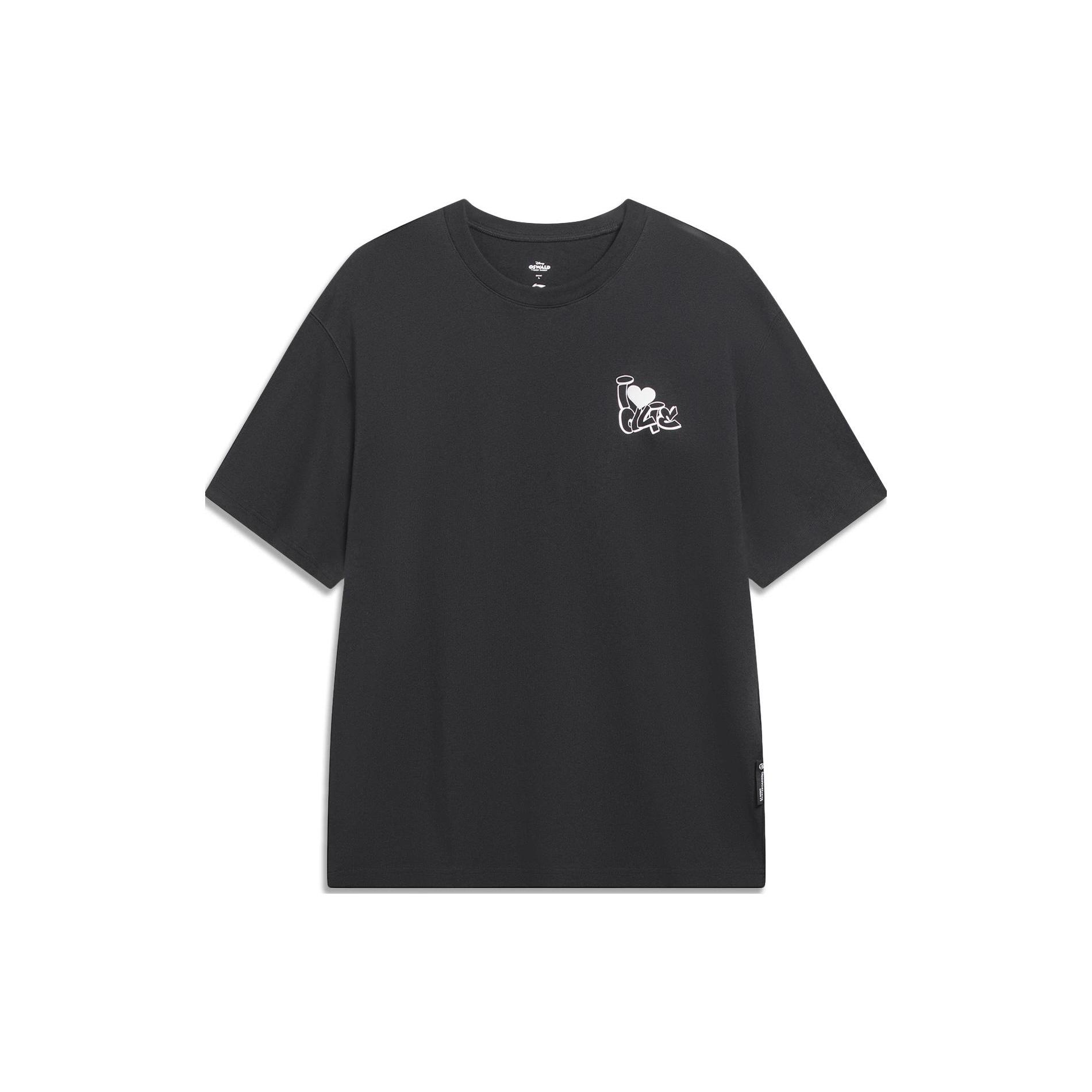 Li Ning Disney T Shirt Unisex Black AHST317-4 L