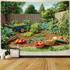 2D Vegetable Farm Backdrop Gardening Photography Background