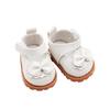 1 pair Mini DollS Shoes White Pink Bow Shoes for 10cm Cotton Doll Shoes Accessories Princess Small Leather Shoes DIY Doll Toy