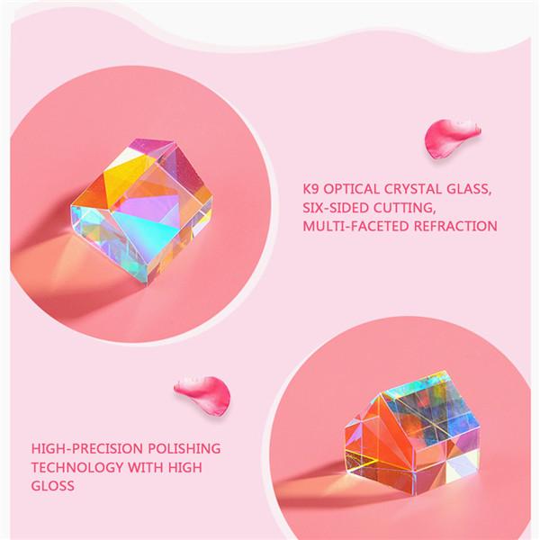 Buy Prism SevenSided Bright Light Cube Prism Stained Glass Beam