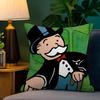 Cartoon M-Monopoly Dollar Money Pillow Cushion Cover Pillowcase Living Room Sofa Home Decor Customized