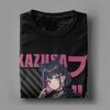 Blue Archive Kyouyama Kazusa Men T Shirts Anime Funny Tee Shirt Short Sleeve Round Neck T-Shirt Pure Cotton Printing Tops