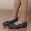Fashion 2025 Embroidery Flower Design Loafers Women Fashion Light Breathable Mesh Mules Flat Shoes Shallow Mouth Non Slip Ballet Shoes