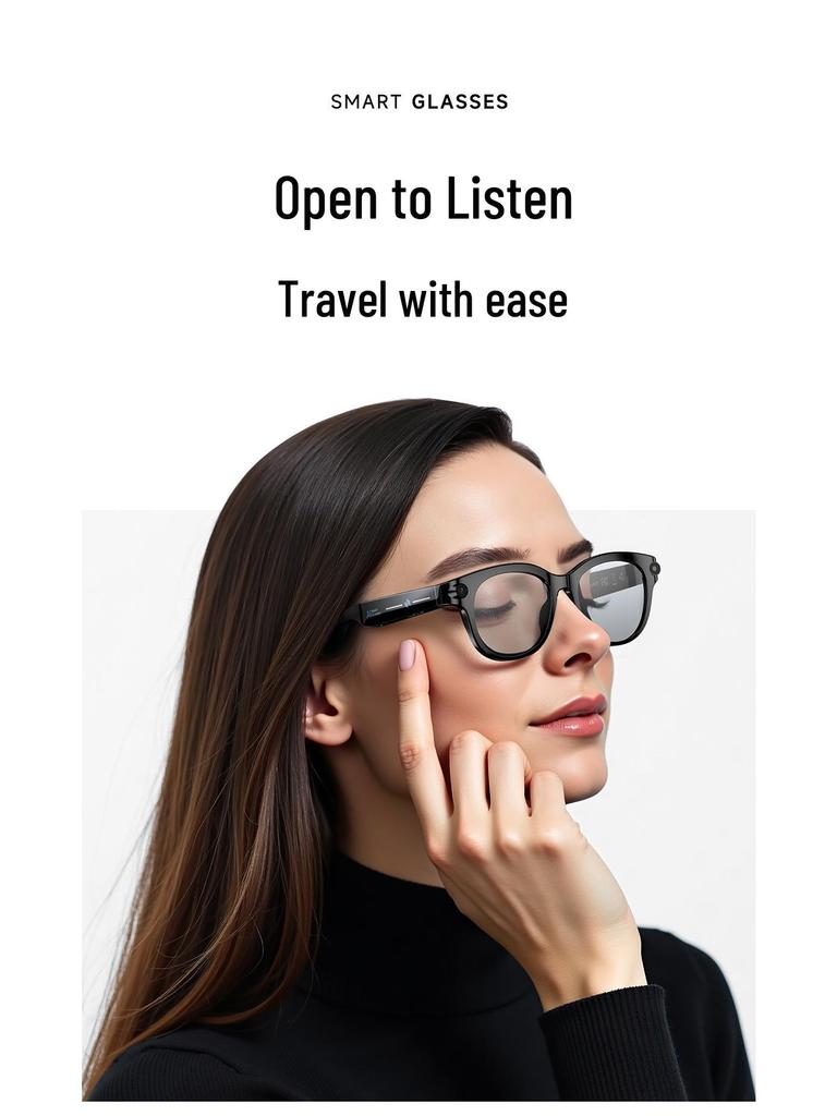 M89 Bluetooth Smart Glasses with 200W HD Camera, Image Recognition, Object Identification, and AI Translation.