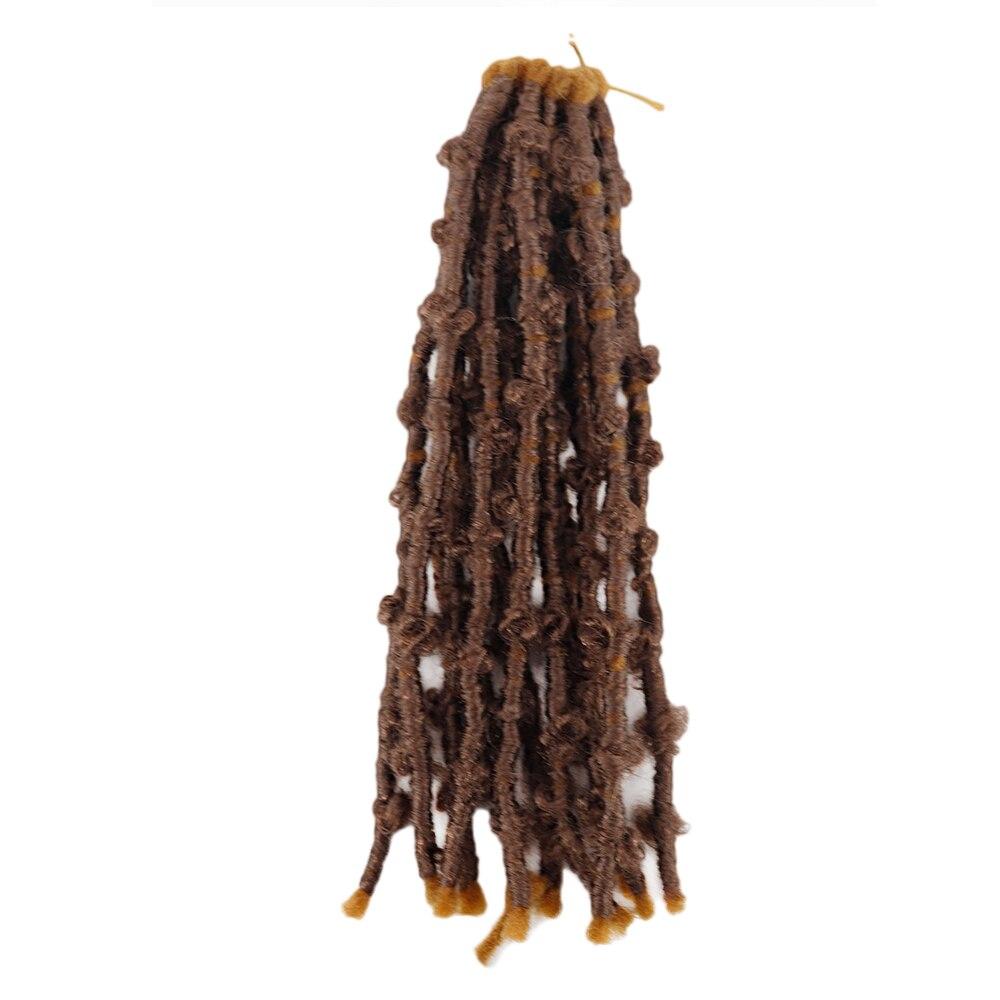 

Мисс парик, плетеные волосы-бабочки, вязанные крючком, коса-бабочка, термостойкое наращивание парика из синтетического волокна, африканский черный и коричневый