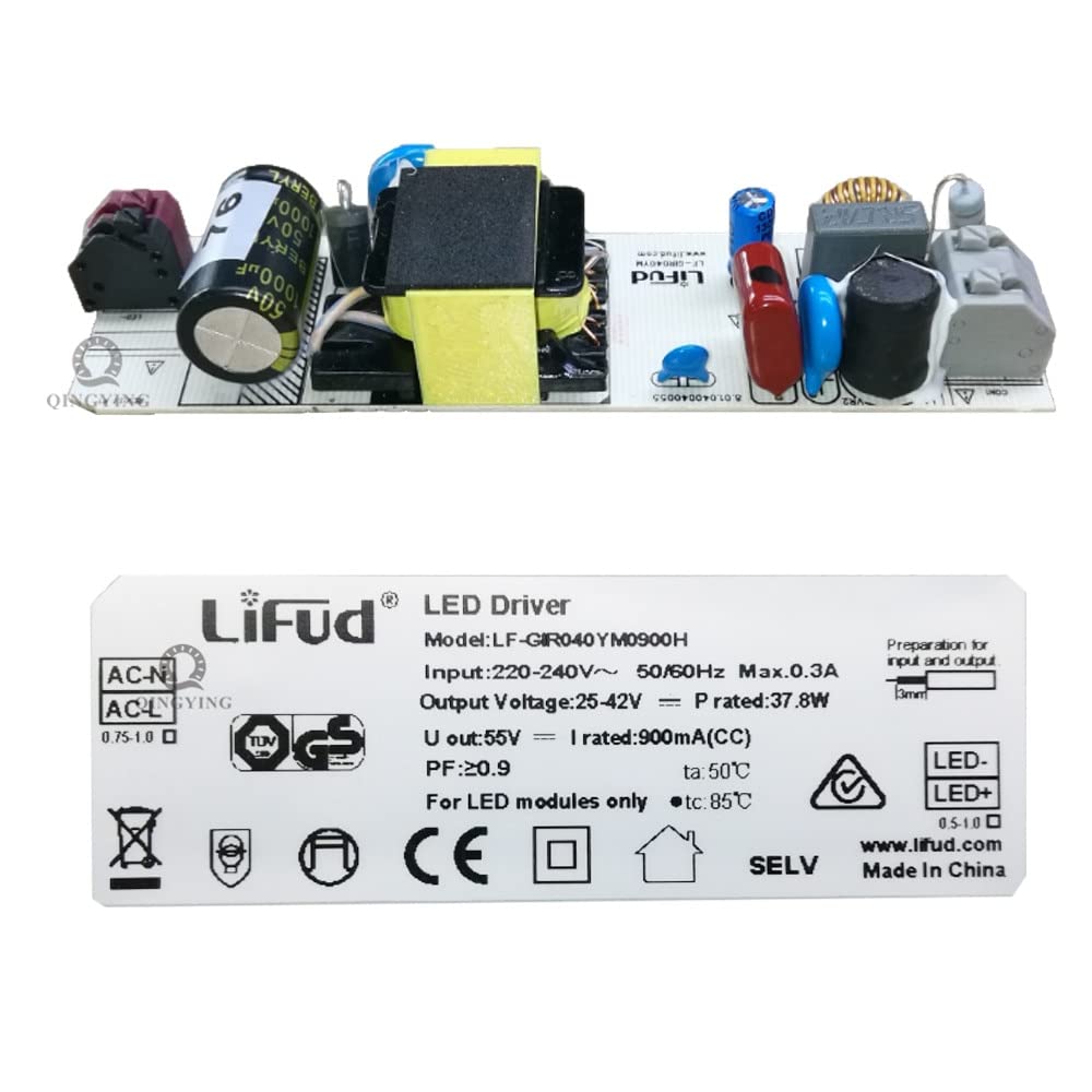 

JEMITA Lifud LED Driver 25-42V 800mA 900mA 1000mA 1050mA 1200mA 1300mA 1400mA 1500mA 40-60W LF-GIRxxxYM (Color : LF-GIR040YM1000H) Lf-gir040ym1000h