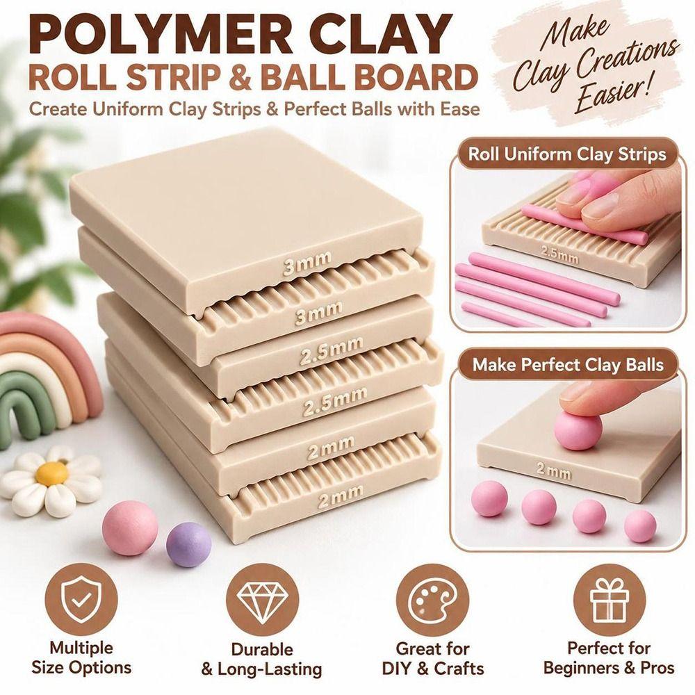 Plastic Clay Strip Maker 2/2.5/3mm Clay Maker Boards New DIY Jewelry Making  Craft Projects