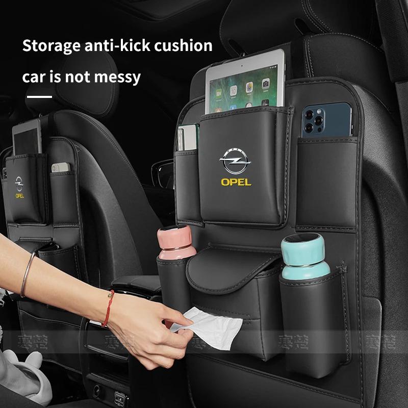 For Opel OPCline ASTRA CORSA INSIGNIA MOKKA VECTRA ZAFIRA GTC Tigra Car Seat Organizer Seat Back Storage Bag Pad Accessories