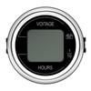 2'' 52MM 2 In 1 Car Voltage + Hour Display Gauge LED Digital Meter Waterproof Voltmeter Round Voltage Meter Volt Detector 12V24V