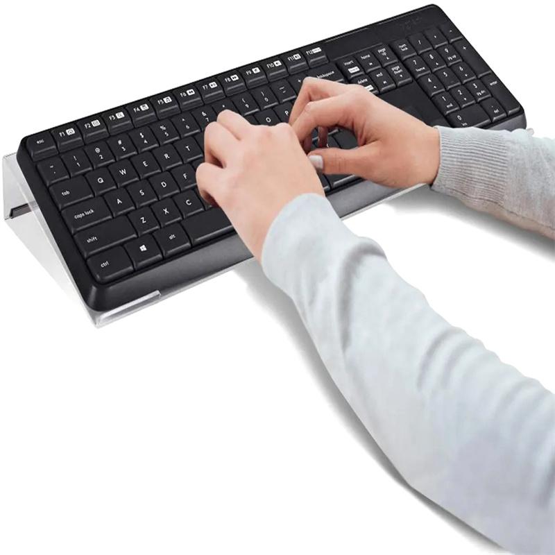 Keyboard Display Stand Laptop Stand Keyboard Riser Notebook Computer Keyboard Feet Acrylic Adjustable Tilting Keyboard Lifter