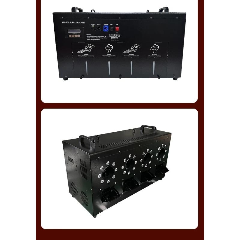 DMX512 Control LED Smoke Bubble Machine - EU 3000W 4/2 Holes for Professional Stage Wedding Effects