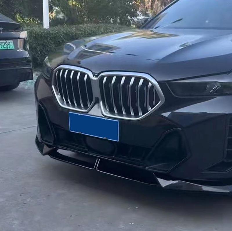 BMW X6 G06 MP Style Front Lip Spoiler Diffuser Kit (Black) 23-25