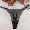 Ladies Summer Fashion Sexy Lace Hollow Letter Thong Underwear
