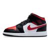 New Air Jordan 1 Mid Black Fire Red GS 554725-079