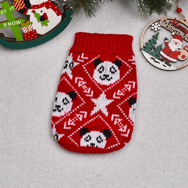 Warm Knitted Christmas Sweater for Cats & Dogs - Autumn/Winter Pet Apparel