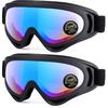 Kids Motorcycle Goggles - 2-Pack Dirt Bike Off-Road Racing Goggles For Boys & Girls