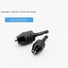 Electric Grinder Drill Chuck Quick Change Hexagonal Handle Chuck Convertible Three Jaw Chuck Electric Tool Screwdriver Accessory