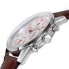 Authorized Distributor Lip Watch 671594 Himalaya 40MM Chronograph Silver White Brown Leather [LIP] Men's [HIMALAYA]