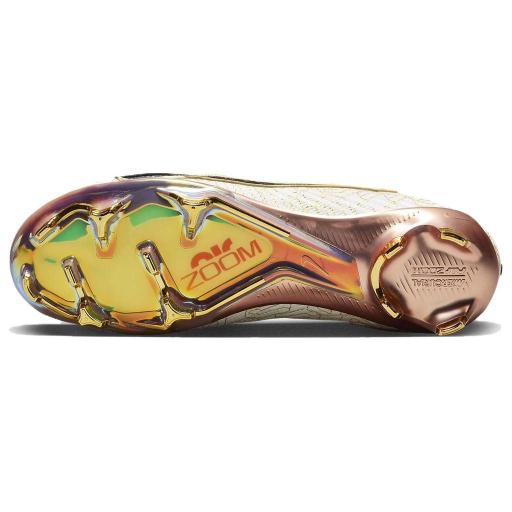 Nike Zoom Mercurial Vapor 15 Elite FG United Golden Pack Men Sneakers White Metallic-Gold Black HJ0708-100