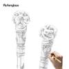 Golden Black Puppy Bulldog Dog Walking Cane Fashion Walking Stick Gentleman Luxury Crosier Knob Walking Stick 93cm
