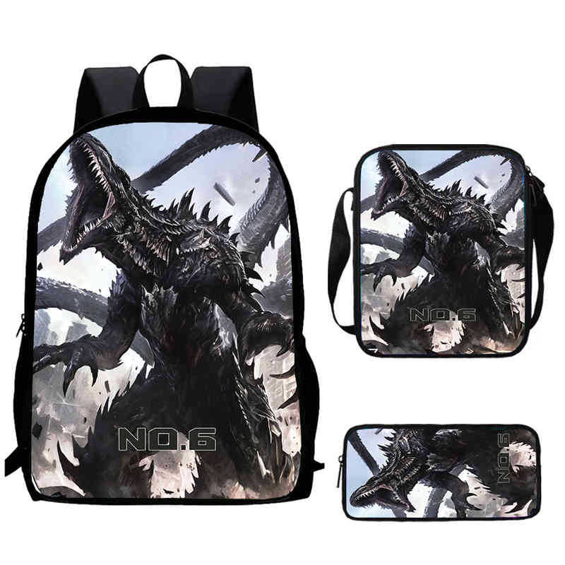 Monster No. 8 Schoolbag Multi-Functional Cross-Border Backpack