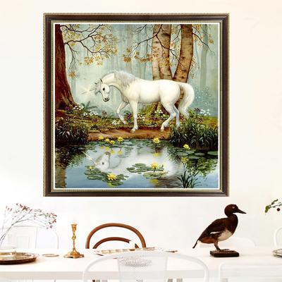 Diamant-Malerei, Einhorn und Fee, Stickerei, volle runde Diamant-Malerei, Kreuzstich, Strass