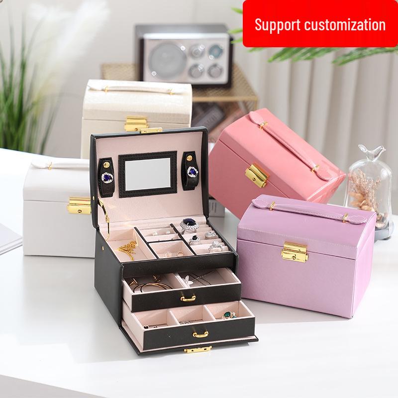 Three-Tier Jewelry and Makeup Organizer with Logo