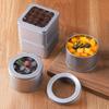 Round Square Tinplate Box Clear Window Iron Storage Box Tea Food Jar Candy Cake Boxes Jewelry Cream Cosmetic Container Empty Pot