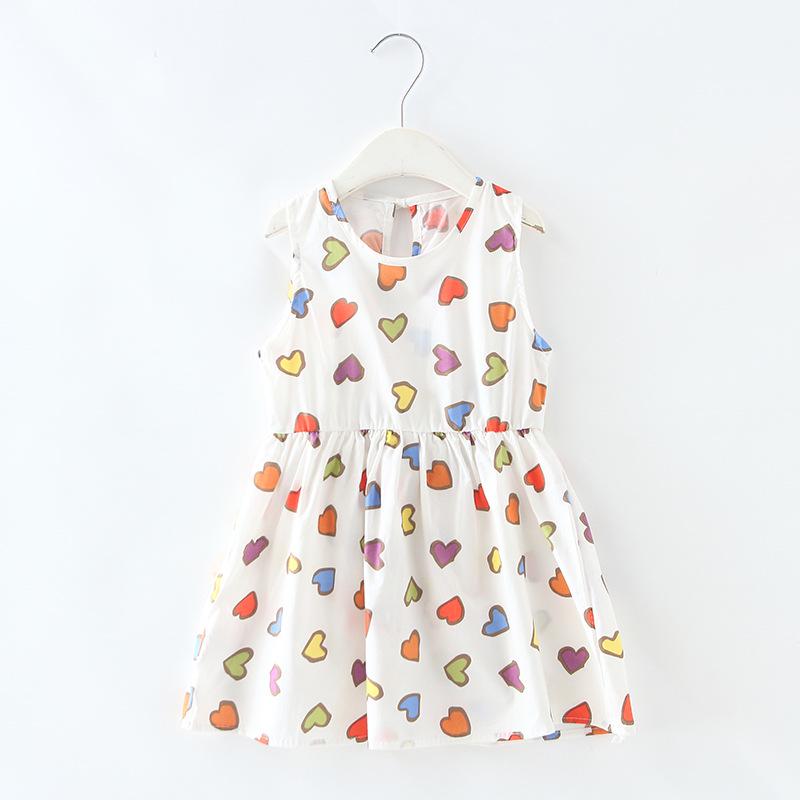 

Spot Cotton Girls Summer Tank Dress, Korean Style Princess Dress for Children. 120cm
