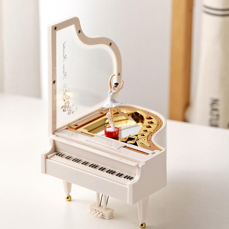 Dancing Ballerina Elegant Music Box Romantic Classic Piano Musical Box Exquisite Creative Eco-Friendly For Birthday Wedding Gift