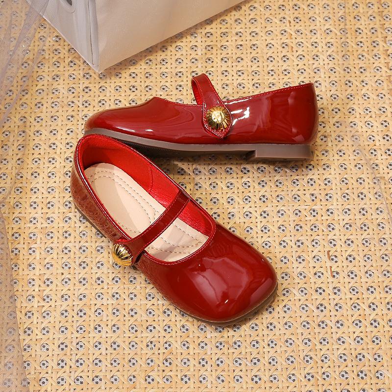 Girl Princess Shoes Spring Fashion Mary Jane Dress Dance Baby Kid Sandals Ballet Brand Soft Sole Red Flats Girls' Shoe Kids Shoe