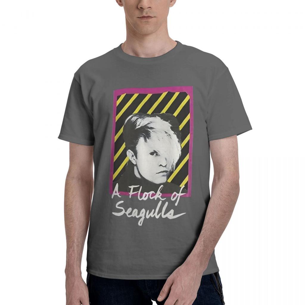 A Flock Of Seagulls 100 Cotton Casual Breathable Confortable Shirt Funny Mens TShirt Mens Gifts